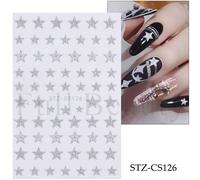 Dorure Marbre Motif Laser Curseurs Autocollants Pour N64.3d Lignes De Vague Nail Art Document Floraison D¿¿Calque Manucure Accessoires Btf-S31 - Type Stz-Cs126