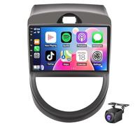 Dorwioll Autoradio pour K-IA Soul 2010-2013,Android 15 écran Tactile 9 Pouces Stéréo CarPlay/Android Auto Navigation GPS Bluetooth FM EQ Audio Commandes Au Volant Caméra De Recul AHD(Size:L600)