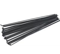 DoRysk 2,0 mm 36 pièces 14G/14K J Bend rayons de vélo en acier noir choisissez 170-300 mm, rayon de cyclisme (292 mm)