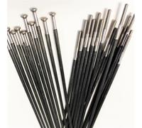 DoRysk Lot de 10 rayons de vélo en alliage de carbone - 26/29" - Rayon de roue 1,6 g - Pièces de vélo de route haute résistance