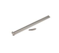 DoRysk Lot de 5 pièces 12 G personnalisées fabriquées sur mesure à rayon Aiguille à tricoter en acier inoxydable Argent Bicycles de vélo électrique en cuivre Mamelon de vélo (5 pièces - 239 mm argenté