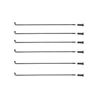 DoRysk Lot de 5 pièces 14 g Diamètre 2,0 mm Noir Convient pour rayons de vélo J-Bend Longueur du corps 60-310 mm Range Be Customize Broche de roue de vélo (longueur 265 mm)