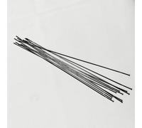 DoRysk Lot de 66 roues de vélo de route en fibre de carbone 14G 2,0 mm Spoke Road CX-Ray usé Rayons noirs Lame droite pour roues (66 pièces)