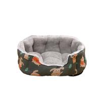 DoRysk Tapis de couchage chaud semi-fermé pour animal domestique Automne et hiver