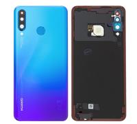 Dos Bleu Pour Huawei P30 Lite En Verre + Vitre Apn + Capteur Empreintes