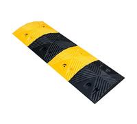 dos d'âne, Ralentisseur en caoutchouc de 97 cm de long, rampe modulaire for allée, zone de décélération avec accessoires for gravier, asphalte et béton (97 cm x 32 cm x 3,7 cm)(38.4"x12.8"x1.45")