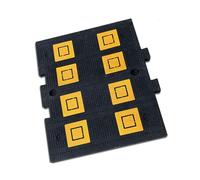 dos d'âne, Ralentisseur en caoutchouc modulaire for allée, zone de décélération, rampe de seuil combinable(1pcs speed bump)