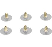 Dos de boucle d'oreille 925 argent de remplacement sûrs goujons de verrouillage pour les femmes filles 3 paires or or