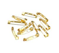 Dos de broche, 50 pcs broche clip broches broche base vierge for la fabrication de bijoux composants de résultats de bricolage(35mm)