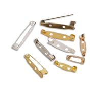 Dos d'épingles, 50pcs broches de base de clip broches broches base vierge for fournitures de fabrication de bijoux à bricoler soi-même(Mixed Color,35 mm)