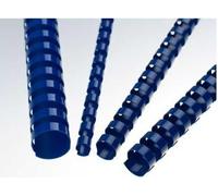 Dos en plastique 12,5 mm, 56-80 feuilles, bleu, 100 pièces