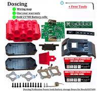Doscing 21700 BAT618 18V Lion batterie boîtier en plastique PCB Protection de charge Circuit imprimé coque pour Bosch BAT610 BAT609 BAT618G Boîtier-PCB