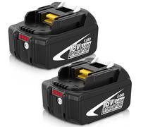 Dosctt 2 pièces 5000mAh pour Makita Batterie 18V BL1850B Batterie BL1850B BL1850 BL1860B BL1860 BL1840B BL1840 avec indicateur LED