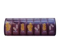 Dose de pilule - Boîte à pilules rectangulaire, portable, boîte de couvercle transparent | Dosiers médicinaux pour en déplacement, conteneur compact, localisation de stockage de poète de poussière