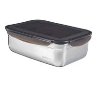 Dose Inventaire Inox 2,7 L avec Du Noir Couvercle Boîte de Conservation Cuisine