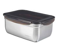 Dose Inventaire Inox 3,6l avec Du Noir Couvercle Rangement Cuisine Grand Neuf