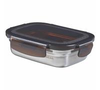 Dose Inventaire Inox 320 ML avec Du Noir Couvercle Boîte de Conservation Cuisine