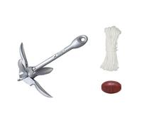 DOSERTY Ancres de grappin pliables de 0,7/1,5 kg pour kayak avec corde de remorquage de 20 m