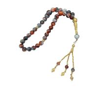 DOSERTY Chapelet Tasbih en verre avec 33 perles pour prière et pleine conscience chez les hommes et les femmes, taille unique, Comme décrit, Comme décrit.