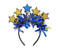 DOSERTY Coiffe scintillante pour les fêtes de l'Aïd avec étoile et lune symboliques pour femmes et enfants de tous âges