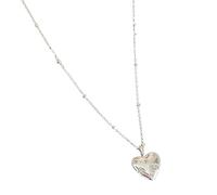 DOSERTY Collier avec pendentif en forme de cœur avec inscription « Love » et inscription « Love » - Chaîne longue réglable - Pour filles, taille unique, Comme décrit, Comme décrit.