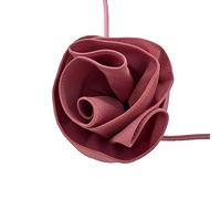 DOSERTY Élégant collier ras du cou à grande fleur pour femme tendance avec chaîne nouée 2023 bijoux pour tour de taille, taille unique, Comme décrit, Comme décrit.