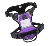 DOSERTY Harnais pour chien avec plaque nominative, gilet de dressage réglable pour animal domestique, pour l'entraînement, la marche, la natation, la randonnée