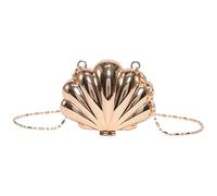 DOSERTY Petit sac à bandoulière élégant en forme de rouge à lèvres avec chaîne dorée Sac de soirée pour fête et usage quotidien Sac de soirée léger, doré, One Size