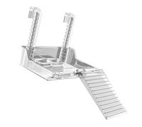 DOSERTY Plateforme de tortues suspendues en acrylique transparent pour un nettoyage facile et une alimentation durables pour terrasses reptiles