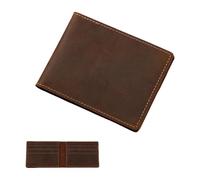 DOSERTY Porte-cartes de crédit rétro pour homme en cuir synthétique pratique pour le bureau, le conducteur professionnel, le permis de conduire, portefeuille pour homme, 8 cartes horizontales, Beauté
