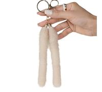 DOSERTY Porte-clés élégant en forme de queue de cheval pour clés de voiture, sac décoratif, accessoire de cheveux doux, option cadeau élégante, décoration de voiture élégante, b, taille unique