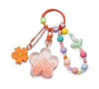 DOSERTY Y2K Porte-clés en acrylique avec pendentif en forme de fleur pour couples, femmes, hommes, petit ami, ami, bijoux cadeau, C, taille unique