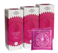 Dosette ESE Cafés Richard Sumatra 100% Arabica - 3 boites - 75 dosettes emballées individuellement