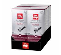 Dosette ESE illy Espresso Torréfaction Intense Marron - 4 boites - 72 dosettes emballées individuellement