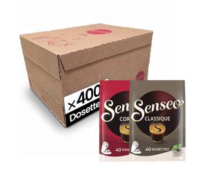 Dosette Senseo Café Corsé et Classique - 10 paquets - 400 dosettes