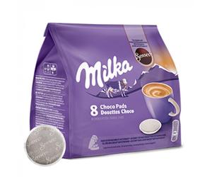 Dosette Senseo Compatible Chocolat Chaud Milka - 8 dosettes