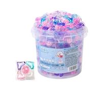 Dosettes à lessive 5 en 1 avec perles parfumées, dosettes de détergent de nettoyage en profondeur, perles de parfum frais longue durée pour tous les tissus et couleurs (70PCS)