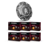 Dosettes café ristretto intense compatibles machines Nespresso® Professional, 100% arabica Rainforest Alliance, Café Royal Pro - 6 x 50 capsules
