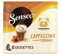 Dosettes de café cappuccino saveur caramel,8 dosettes