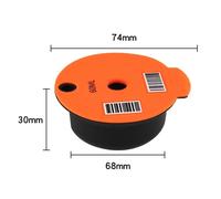 Dosettes de café réutilisables - 60ML/180ML - Compatible Bosch Tassimo - Orange - Filtre rechargeable