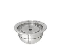 Dosettes de café réutilisables en acier inoxydable, 80ml/2.4oz, compatibles avec les Machines Nespresso Vertuoline GCA1 Delonghi ENV135S(1Pod Set)