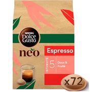 Dosettes de Café - SUTEO - Neo Espresso - Compostables - 72 unités - Torréfaction Moyenne