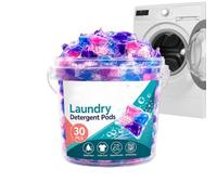 Dosettes de lessive pour linge Détachant Concentré pour Nettoyage Intensif | 30 pièces de lessive en dosettes Maison, Appartement, Dortoir, , Tissu, Literie, Serviettes, Tapis