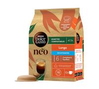 Dosettes Nescafé Dolce Gusto NEO Lungo Décaféiné - 1 boîte - 12 dosettes