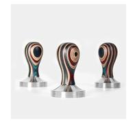 Doseur À Café En Acier Inoxydable 51/53/58mm 304, Manche En Bois Fileté, Marteau À Poudre, Poignée De Machine À Café, Ensemble Distributeur De Poudre(53mm)