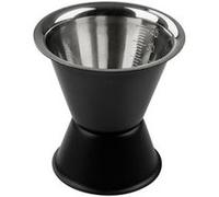 Fackelmann Doseur à cocktails 49765 – 2 cl/4 cl, acier inoxydable noir mat, 6x6,1 cm