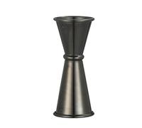 Doseur à cocktail conique, Double Jigger à Cocktail - Mesure précise for les recettes Acier inoxydable(30 45ml Black)