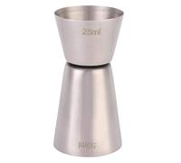 Doseur à cocktail, doseur à cocktail pour mesurer les spiritueux, doseur d'alcool en acier inoxydable, doseur de 25/50 ml, double tasse à mesurer pour shaker à cocktail de vin de fête
