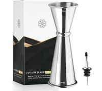 Doseur à cocktail double spiritueux - Acier inoxydable 304 30 ml/60 ml Tasse à mesurer pour bar, maison, barman, fête, vin (30/60 ml)