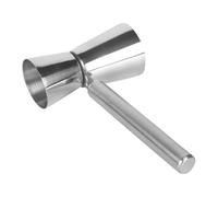 Doseur à cocktail en acier inoxydable pour un mélange précis de boissons, alcool parfait, cocktails, usage domestique, pique-nique, fête, barbecue, barman professionnel, 13,2 x 8,2 cm